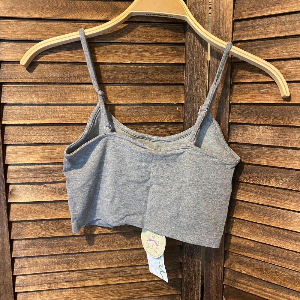 C'est Moi Crop Tankini Heather Silver - Picture 2 of 4